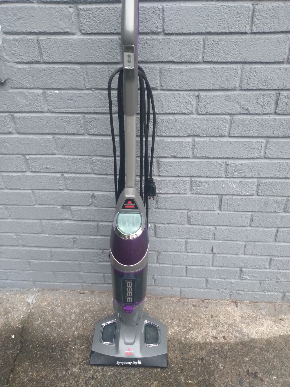 Bissell Steam Mop Cleaner - Purple and Silver